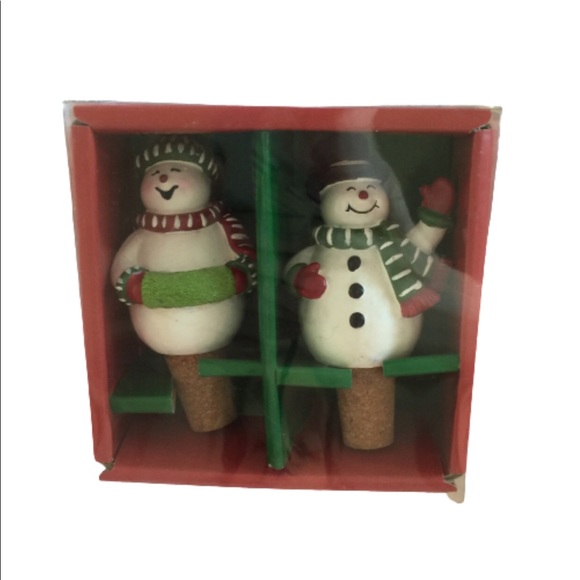 NEW! Sierra Hometown Snowmen Wine Stoppers - Picture 2 of 5